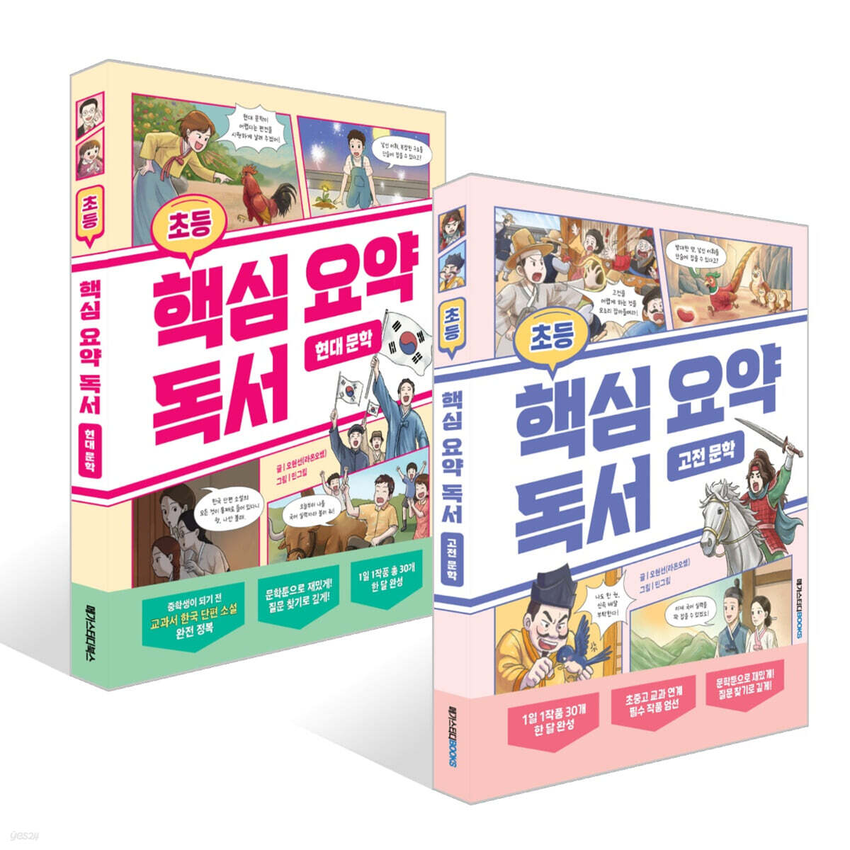초등 핵심 요약 독서 고전 문학 + 현대 문학 세트