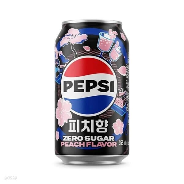 펩시 제로슈거 피치향 355ml 24개
