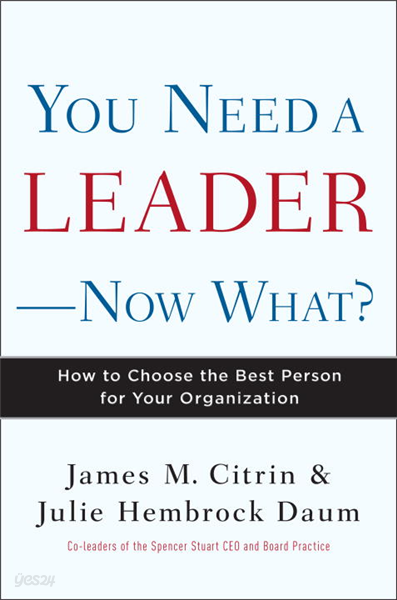 You Need a Leader--Now What?