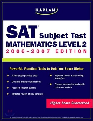 Kaplan Sat Subject Tests Mathematics Level II 2006-2007