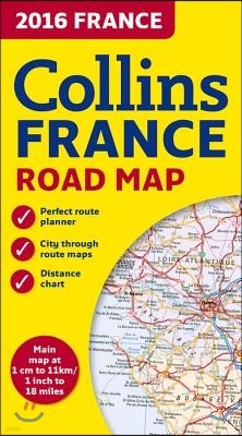 2016 Collins Map of France