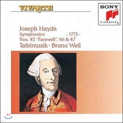 [중고] Bruno Weil / Haydn : Symphonien No45.46.47 (수입/sk53986)