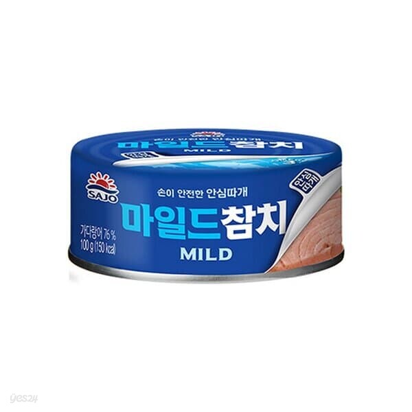 사조 마일드 참치100g 탕비실 반찬 통조림 캔