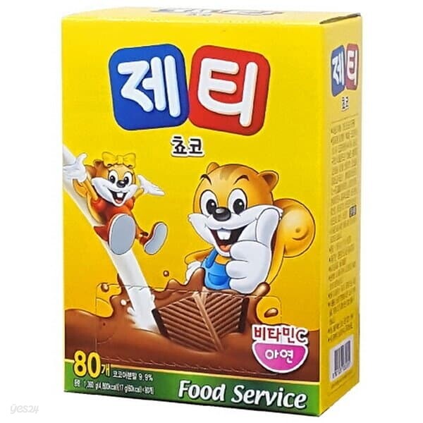 제티 쵸코 80T 푸드서비스용 탕비실 음료수 간식