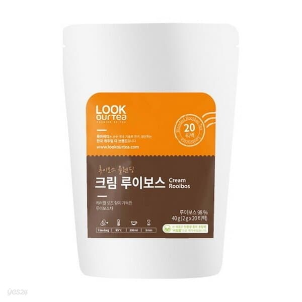 룩아워티 크림 루이보스 20티백 탕비실 간식 가성비