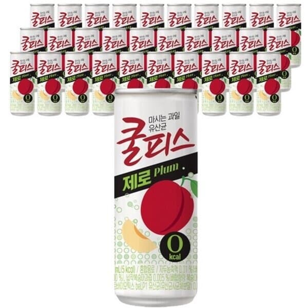 쿨피스 자두 제로 230ml 30캔x2 음료수 무료배송