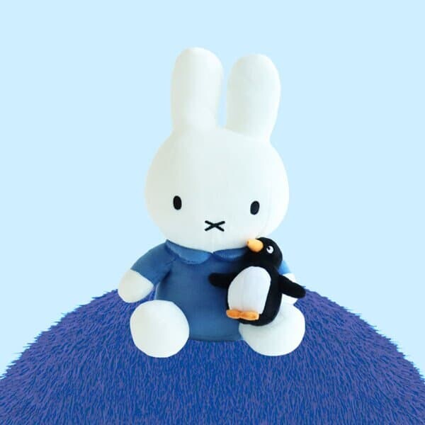 펭귄 안은 미피 인형_블루