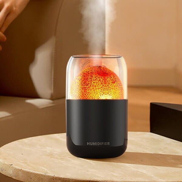 [웰스온] 볼케이노 USB 무드등 가습기 V3 (250ml) (블랙)