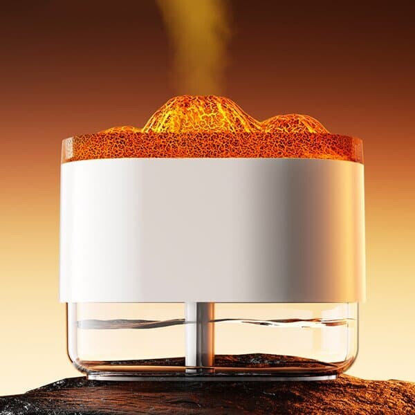 [웰스온] 볼케이노 USB 무드등 가습기 V1 (300ml) (화이트)