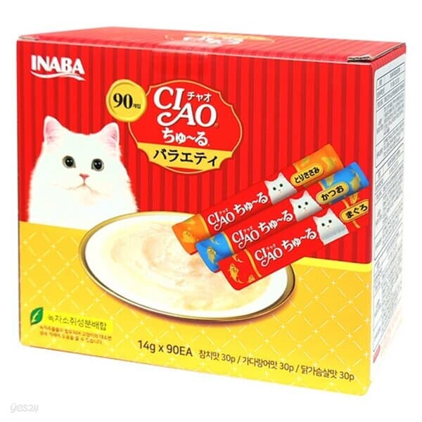이나바 챠오츄르 고양이 간식 버라이어티팩 90입