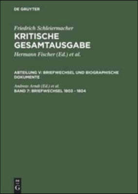 Briefwechsel 1803 - 1804: (briefe 1541 - 1830)
