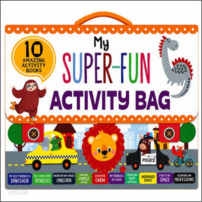 My Super Fun Activity Bag: Set Of 10 Amazing Activity Books - Perfect For Kids, Travel And Gifting / Return Gifts
