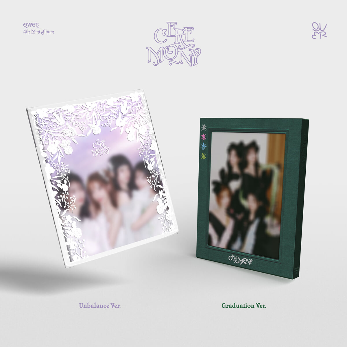 [응모상품] QWER (큐더블유이알) - 미니앨범 4집 : CEREMONY [2종 중 1종 랜덤발송]