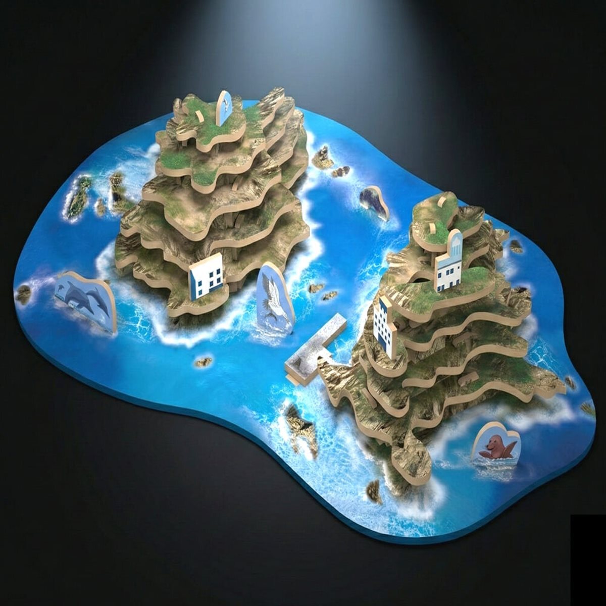 [Kiplex] 한국사 3D 입체모형 만들기 : 우리의 영토, 독도
