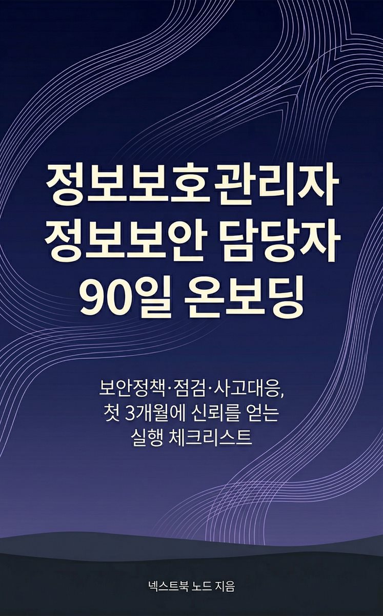 정보보안 담당자 90일 온보딩
