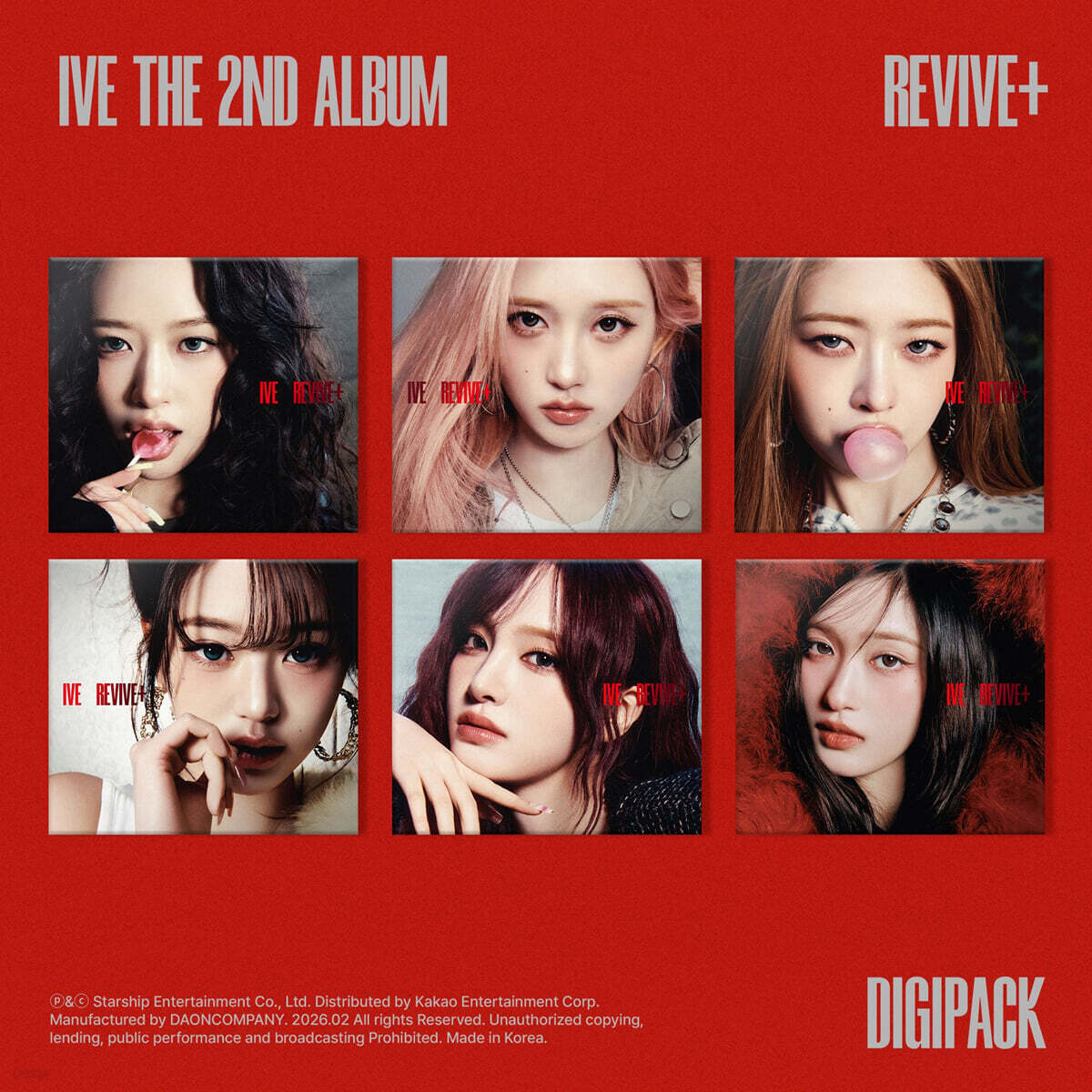 IVE (아이브) - THE 2ND ALBUM : REVIVE+ [Digipack Ver.][한정반][6종 SET]