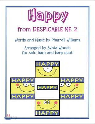 Happy: Arranged for Solo Harp & Harp Duet