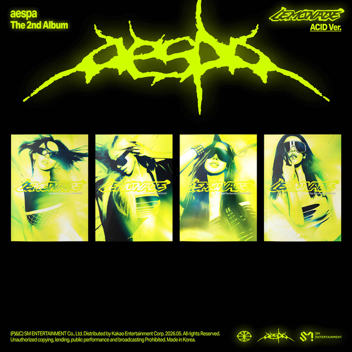 에스파 (aespa) - 2집 : LEMONADE [ACID Ver.][4종 SET]
