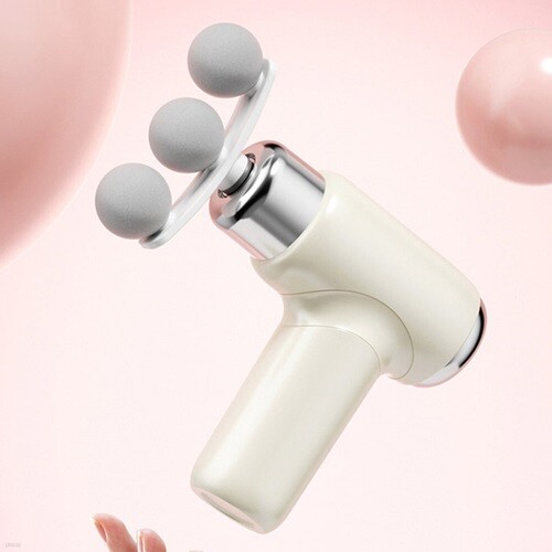 머레이 초경량 미니 마사지건 휴대용 무선 트리플헤드 초강력 진동 TRI-GUN