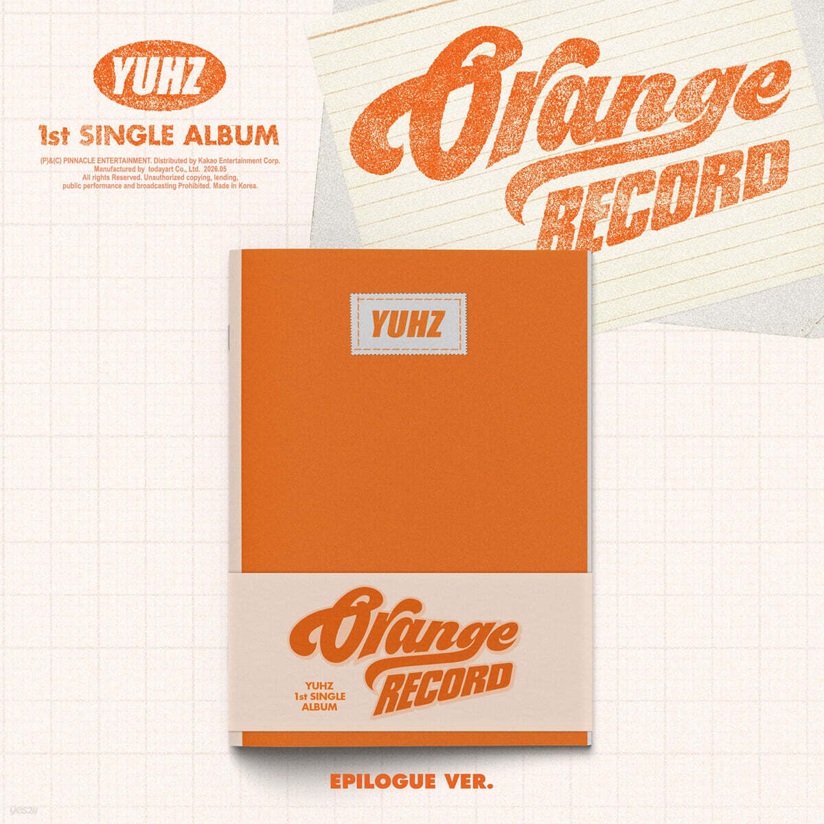 YUHZ (유어즈) - 1st Single Album [Orange Record][Epilogue ver.](Kiwee Album)