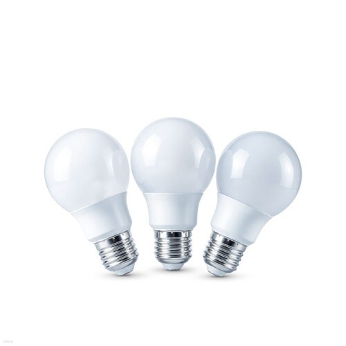 LED 벌브 전구 8W 주광색 3개입 컨버터 내장형 램프 26베이스 E26