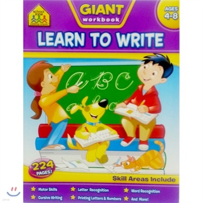 School Zone Giant Workbook : Learn to Write