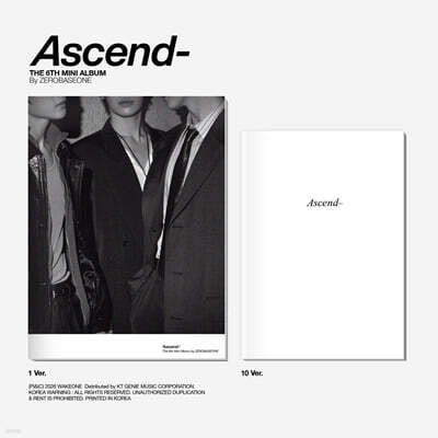 ZEROBASEONE - The 6th Mini Album [Ascend-] Photobook Ver. (1 Ver. & 10 Ver.) [2종 SET]