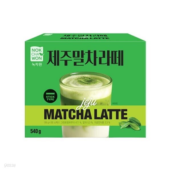 녹차원 제주말차라떼 30스틱 녹차