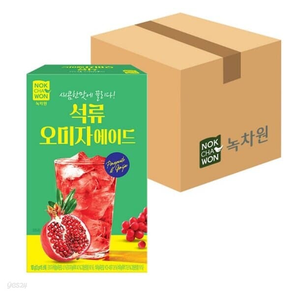 녹차원 석류오미자에이드 15스틱 에이드음료 1BOX 12입