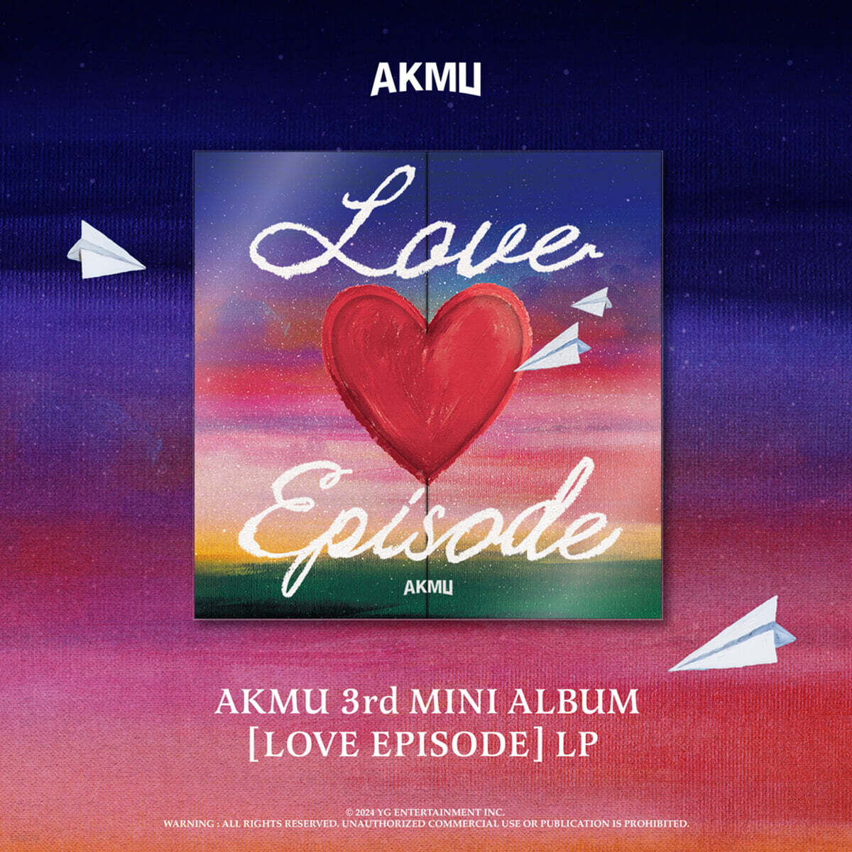 악뮤 (AKMU) - 3rd MINI ALBUM [LOVE EPISODE] [LP] / 비닐랩핑된 미개봉 새상품/ 모서리 눌림이나 찍힘이 전혀 없는 완벽한 새상품/ 개봉 후 반품불가