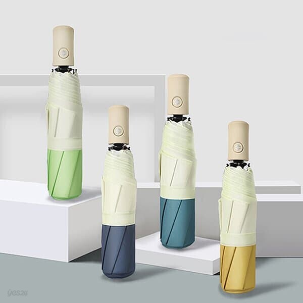 경량 3단 자동 우산 접이식 양우산