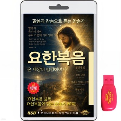 [USB]요한복음 1-21장+찬송가80곡 usb 음반