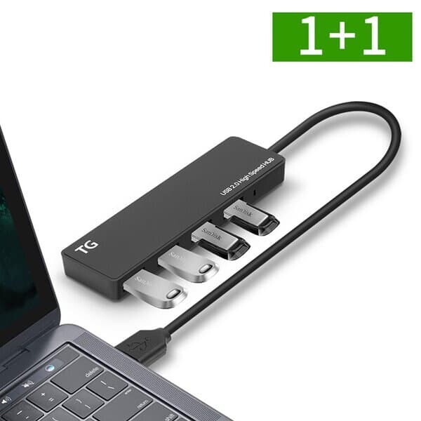 1+1 TG삼보 USB 허브 A타입 4포트 무전원 2.0 노트북 컴퓨터