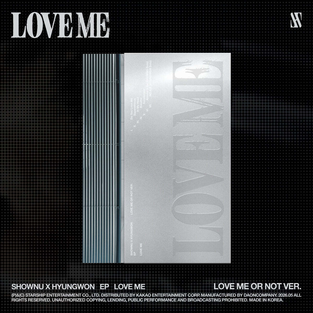 셔누X형원 (몬스타엑스) - EP : LOVE ME [LOVE ME OR NOT VER.]