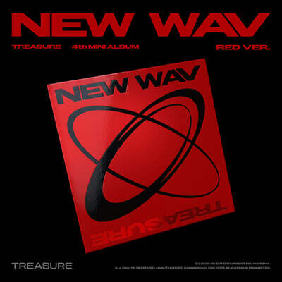 TREASURE (TREASURE) - TREASURE 4th MINI ALBUM [NEW WAV] RED VER.