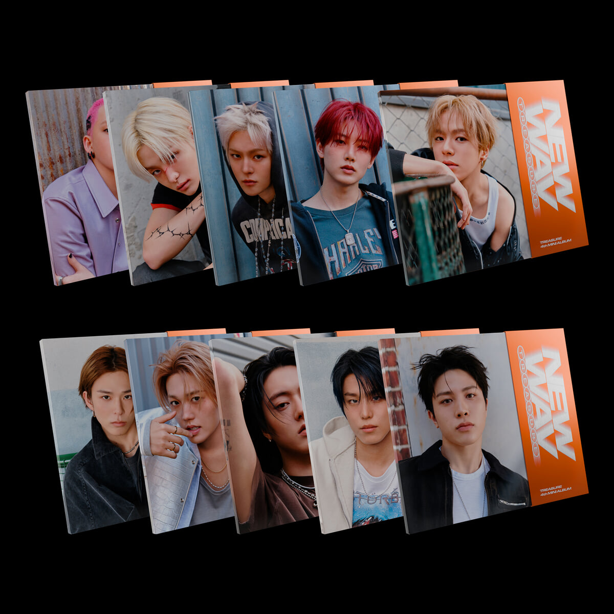 TREASURE (트레저) - TREASURE 4th MINI ALBUM [NEW WAV] RAW VER. (SET)