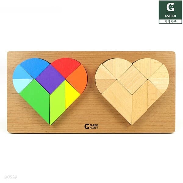 (가베가족) 트윈 하트 퍼즐 KS1560