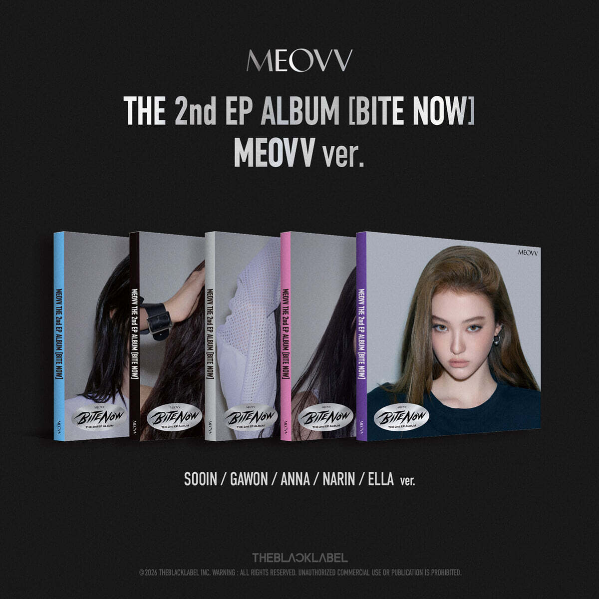 MEOVV (미야오) - THE 2nd EP ALBUM [BITE NOW][MEOVV ver.][5종 SET]