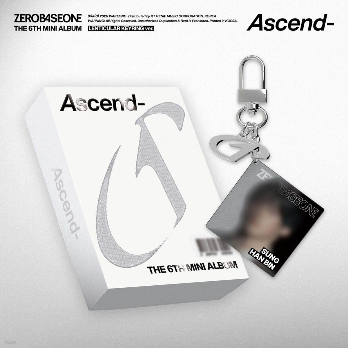 ZEROBASEONE - The 6th Mini Album [Ascend-] LENTICULAR KEYRING Ver. [5종 중 1종 랜덤발송]