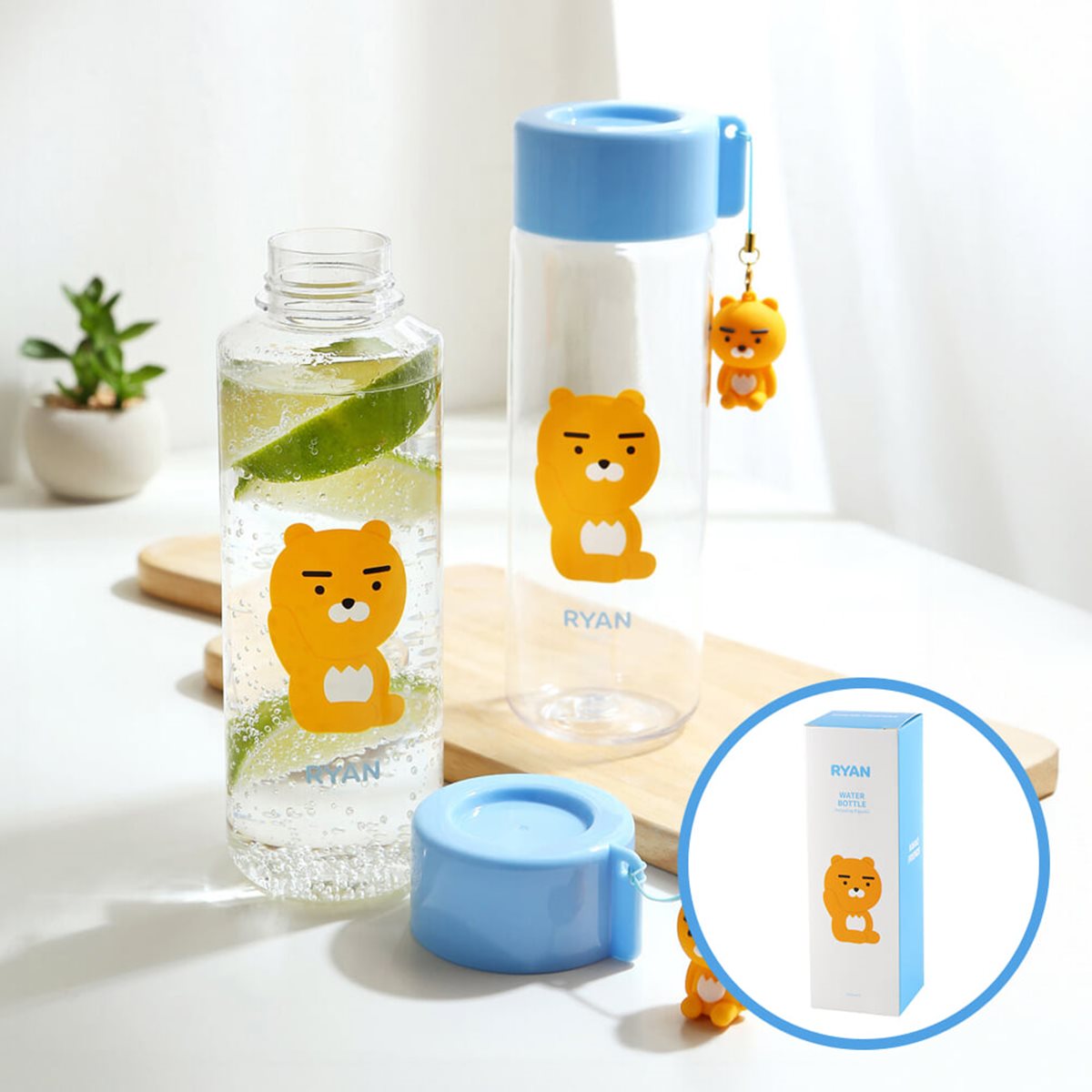 ★무료배송★ 카카오프렌즈 라이언 피규어 워터보틀 트라이탄 물통 물병 550ml