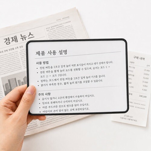 [예스24배송] 썸라이크 와이드 독서 확대렌즈