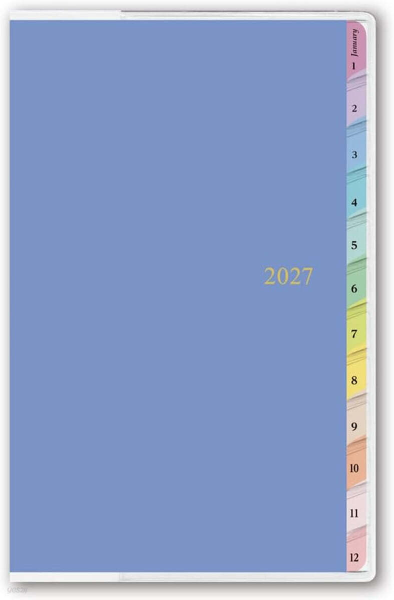 (예약도서) ペイジェムマンスリ- コンパクト-i カラフルインデックス  スカイブル- [2401]