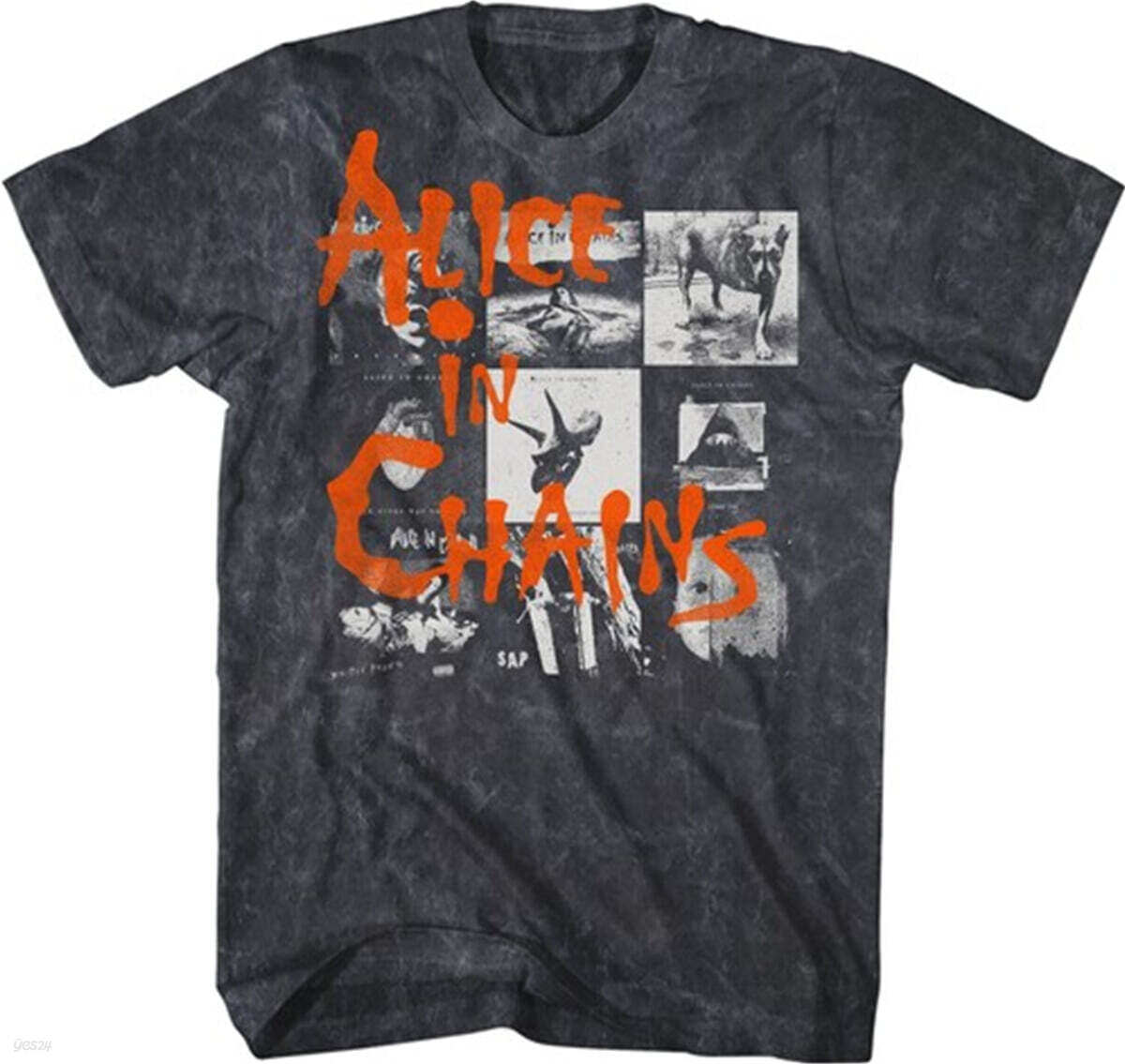Alice In Chains (앨리스 인 체인스) - Dirt Album with Track List T-Shirt - Large Black