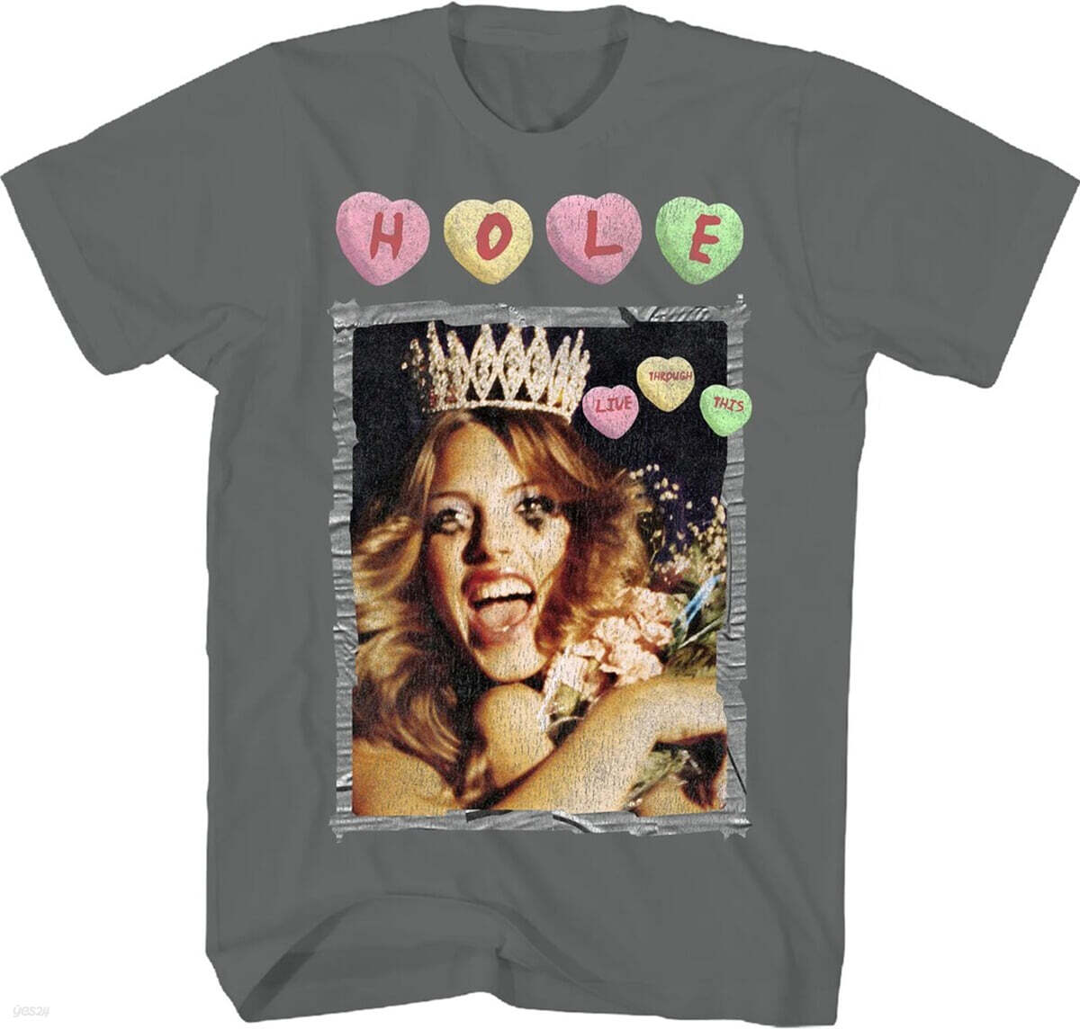 Hole (홀) - Live Through This T-Shirt - 2XL Charcoal