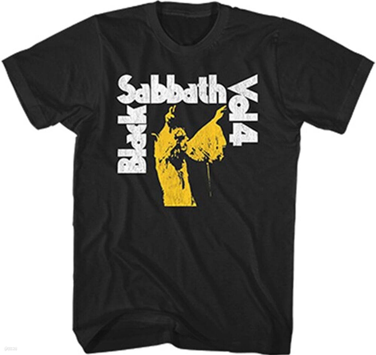 Black Sabbath (블랙 사바스) - Vol.4 Album Cover T-shirt - Large Black
