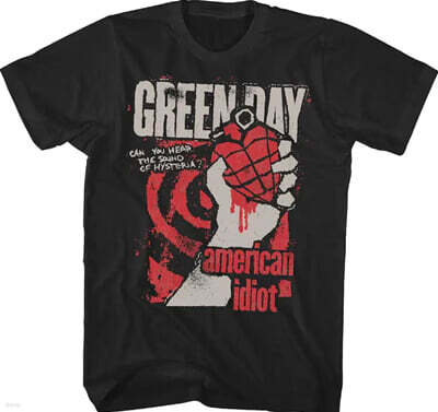 Green Day (그린 데이) - American Idiot Hysteria T-Shirt - 2XL Black