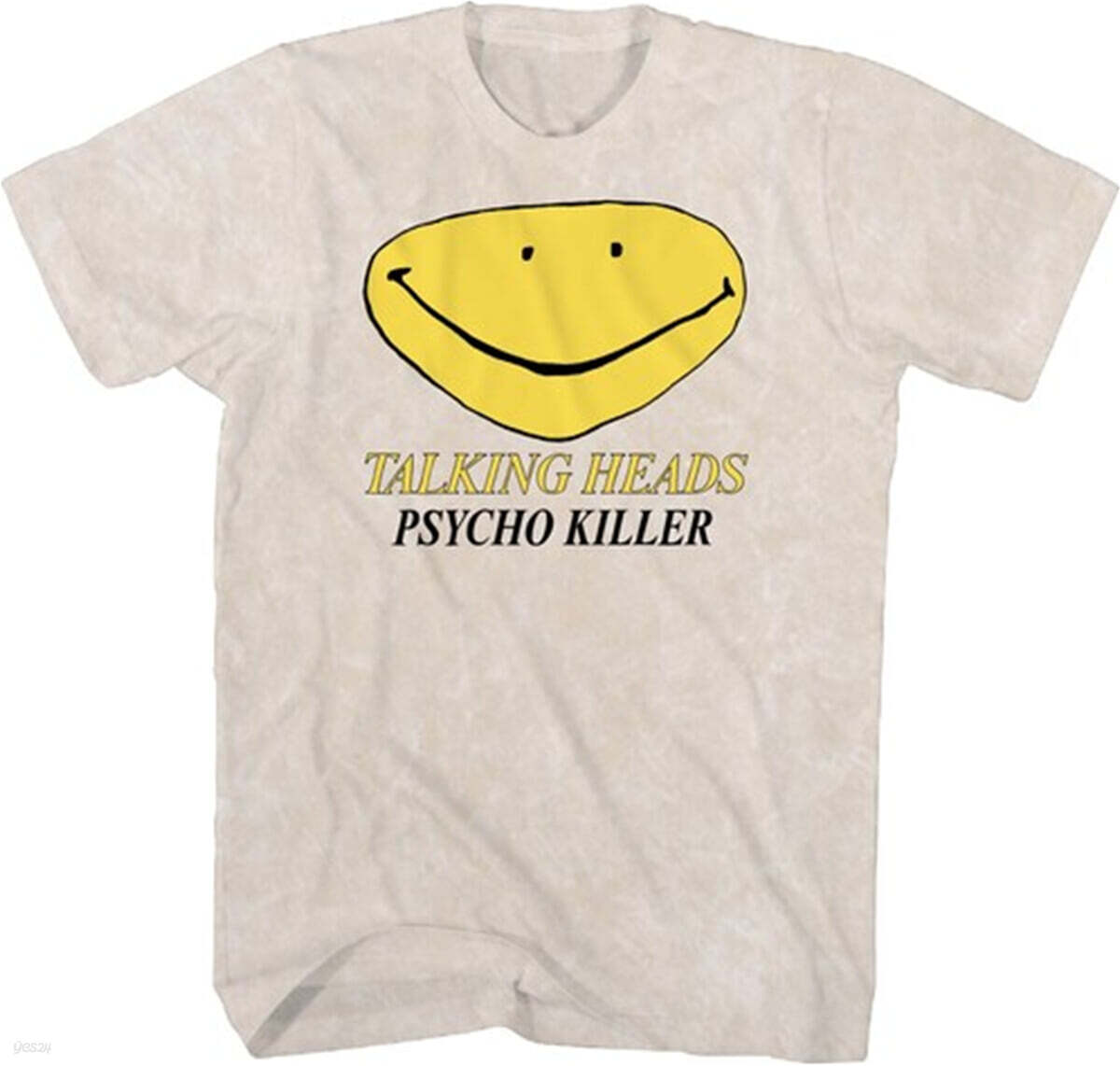 Talking Heads (토킹 헤즈) - Psycho Killer Smiley Face T-Shirt - Small Tan