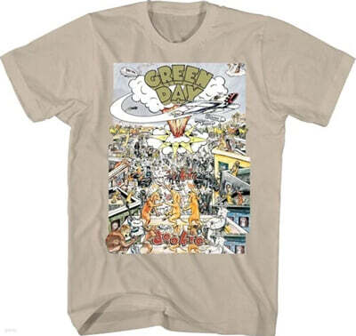 Green Day (그린 데이) - Dookie Color Scene T-Shirt - Medium Tan