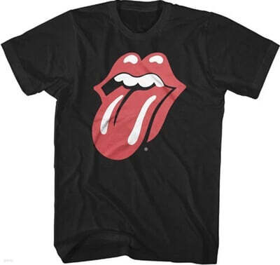 Rolling Stones (롤링 스톤즈) - Classic Tongue Logo T-Shirt - Large Black