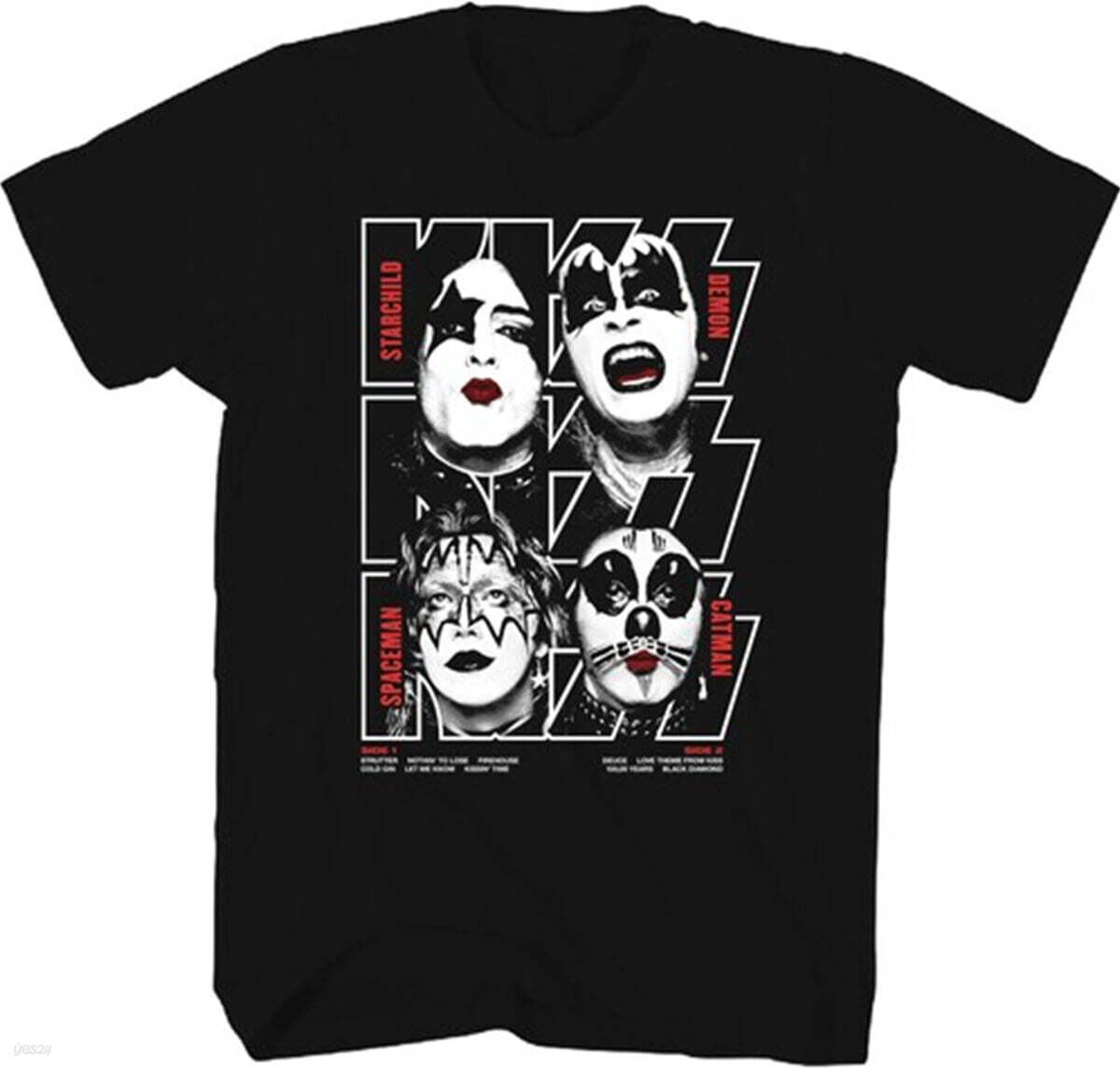 Kiss (키스) - Debut Album Cover T-Shirt - Large Black